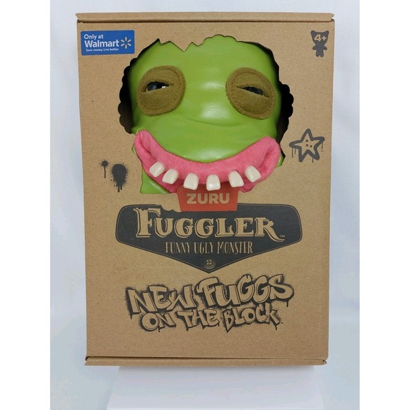 New Fuggler Shameless Goof Fuggs on the Block‎ 9" Funny Ugly Monster Plush Toy - Picture 1 of 5